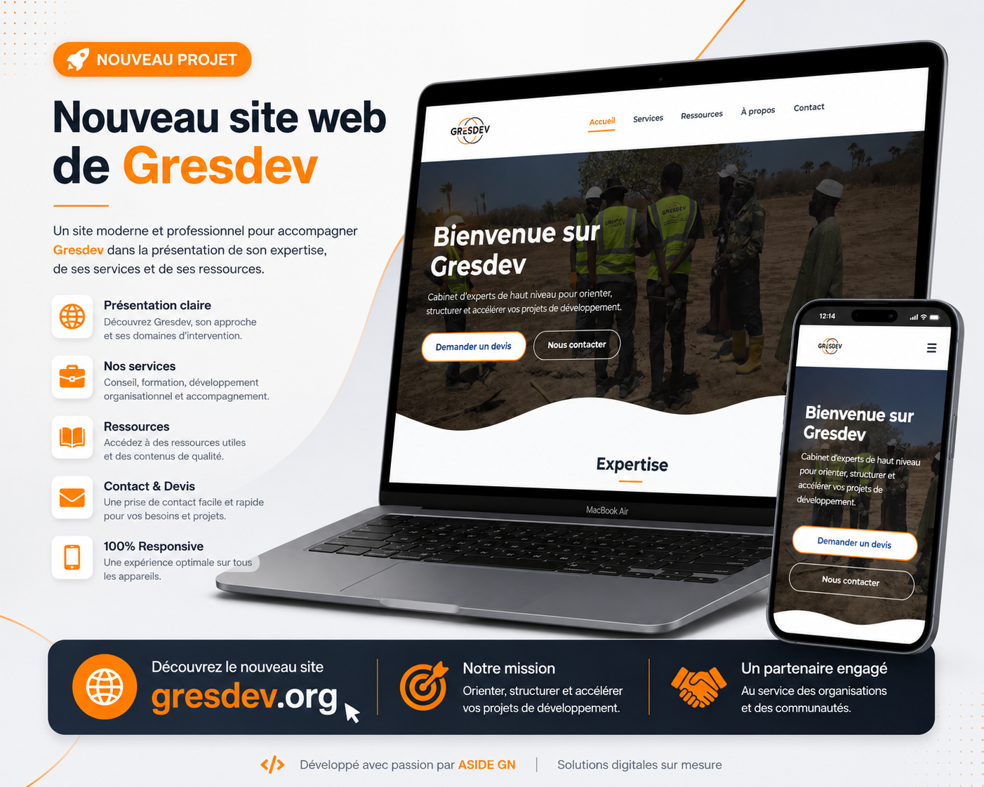 Plateforme de présentation et de valorisation des activités